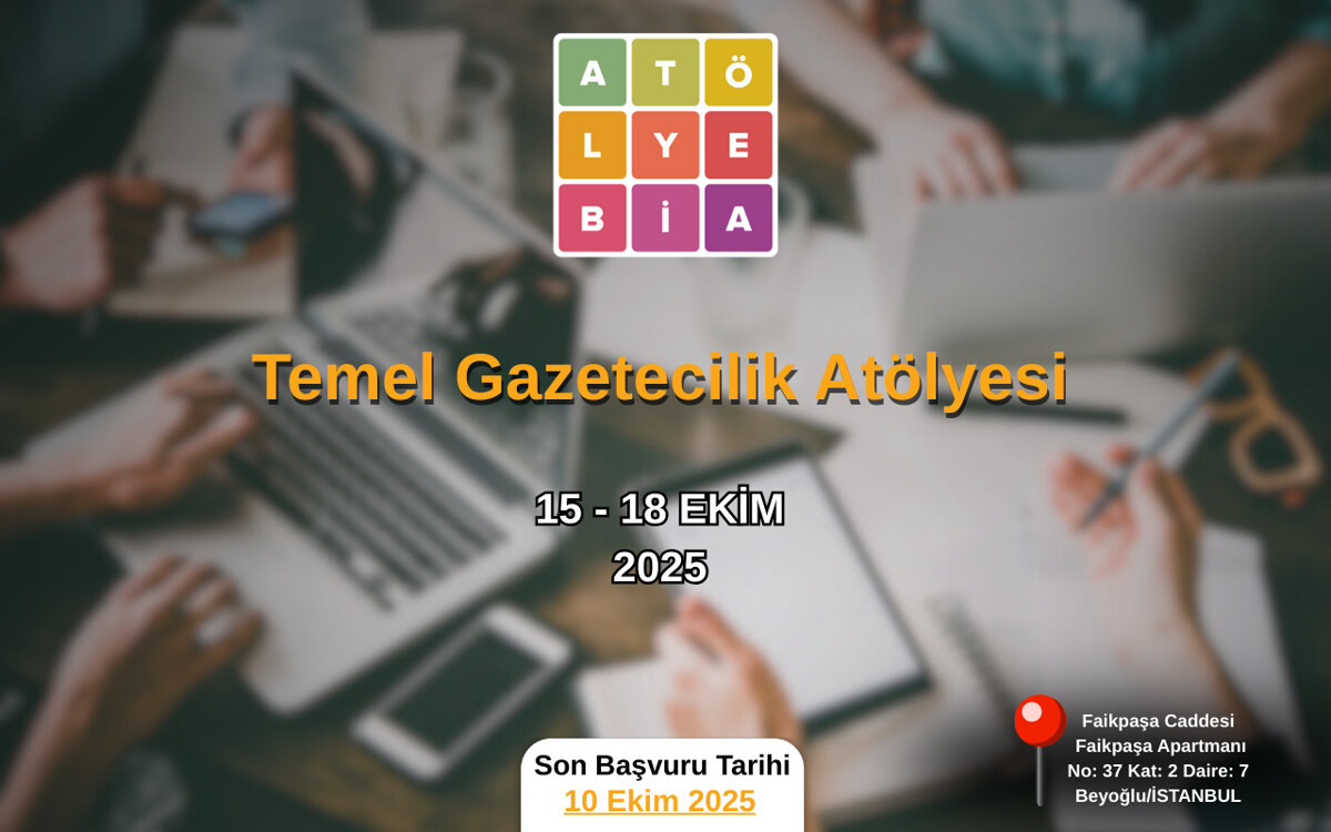Atölye BİA’dan Temel Gazetecilik Atölyesi’ne çağrı - Atölye BİA